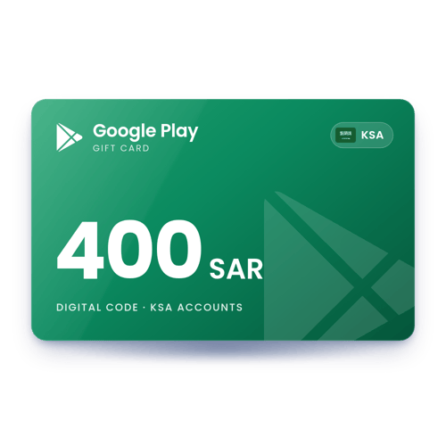 Google Play Gift Card 400 SAR - KSA Store