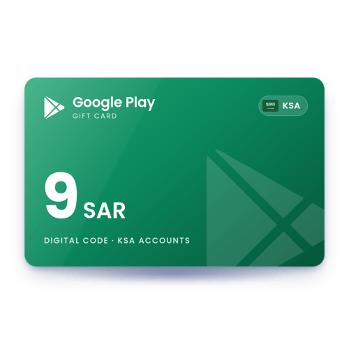 Google Play Gift Card 9 SAR - KSA Store