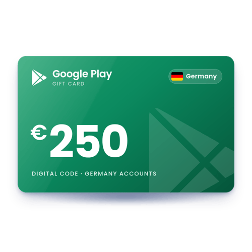 Google Play Gift Card €250 - Germany Store