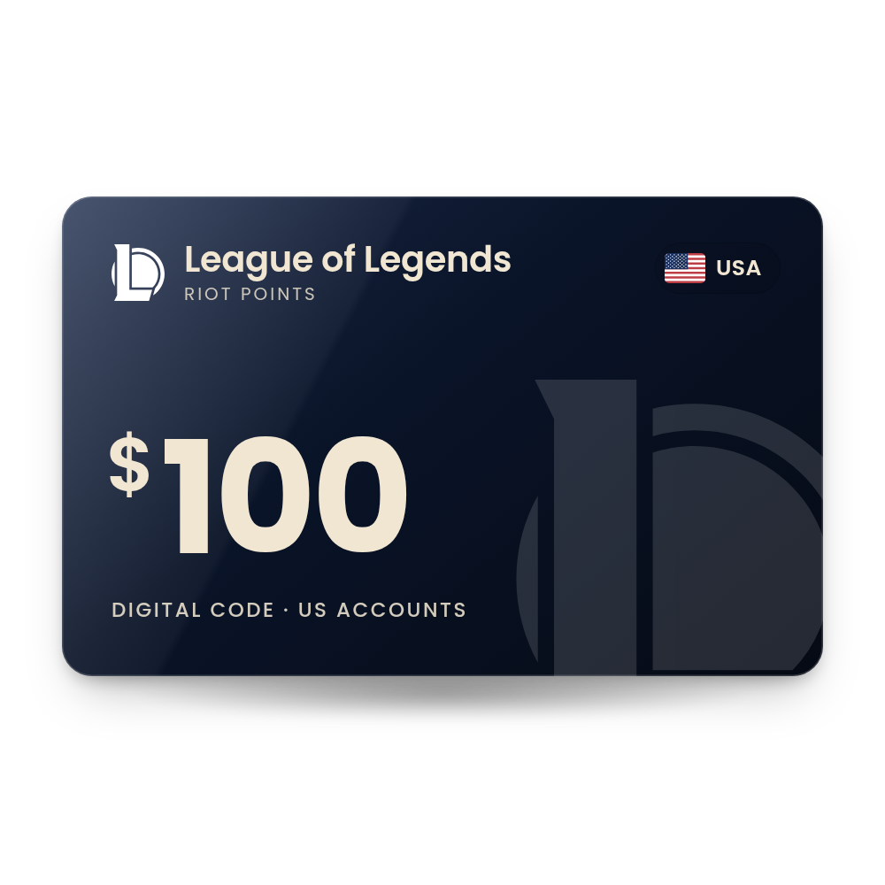 League of Legends Gift Card 100 USD (USA)