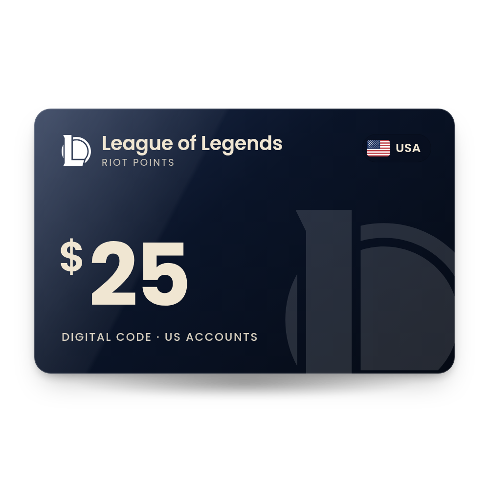 League of Legends Gift Card 25 USD (USA)