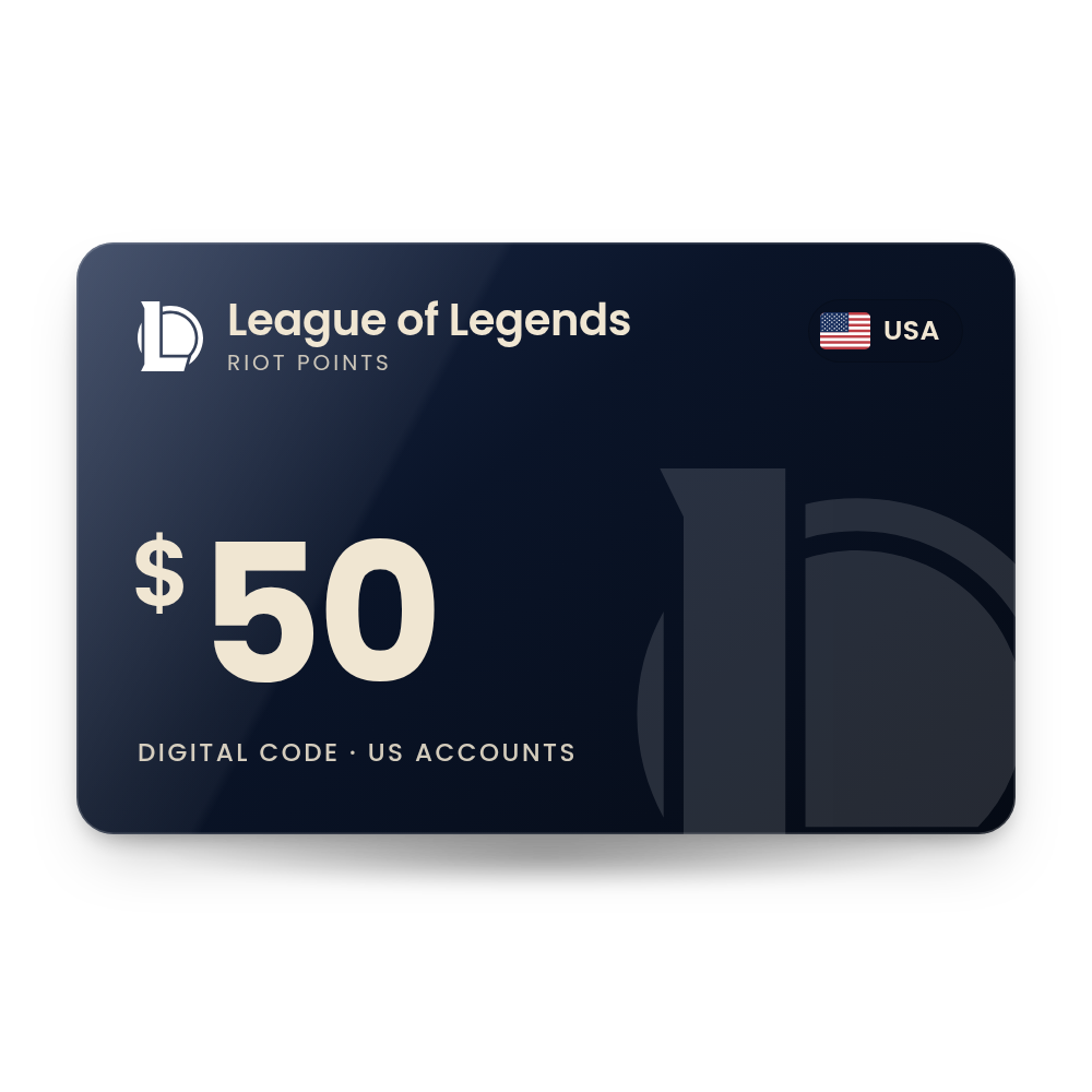League of Legends Gift Card 50 USD (USA)