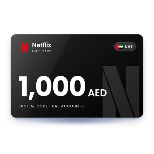 Netflix Gift Card 1,000 AED - UAE Store