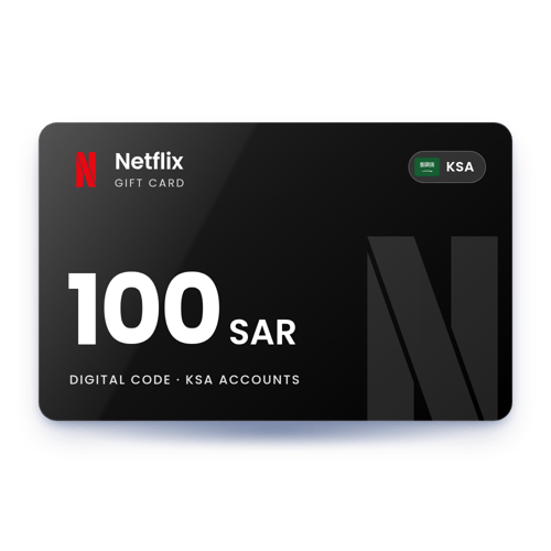 Netflix Gift Card 100 SAR - KSA Store