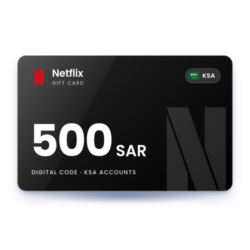 Netflix Gift Card 500 SAR - KSA Store
