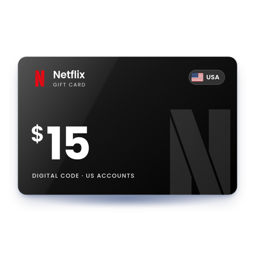Netflix Gift Card $15 - USA Store