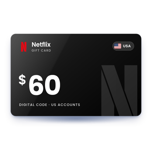 Netflix Gift Card $60 - USA Store