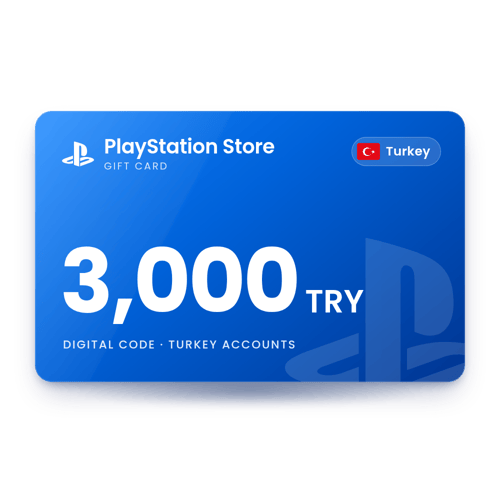PlayStation Store 3,000 TRY - Turkey Store