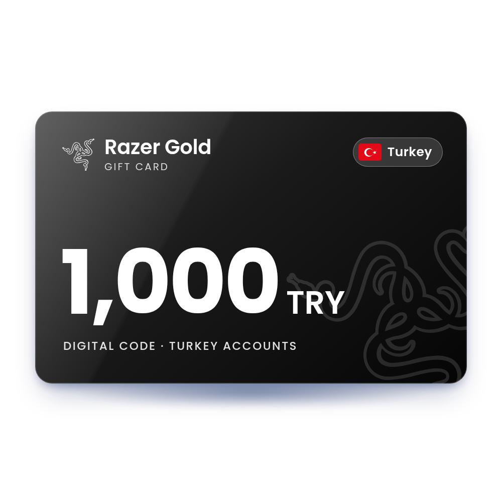 Razer Gold Gift Card 1000 TRY (Turkey)