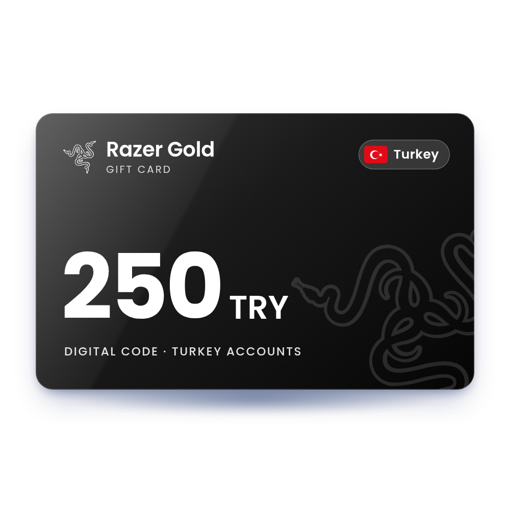 Razer Gold Gift Card 250 TRY (Turkey)