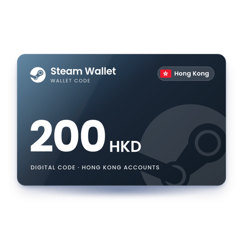 Steam Wallet 200 HKD - Hong Kong Store