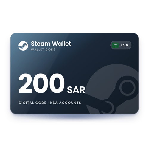 Steam Wallet 200 SAR - KSA Store
