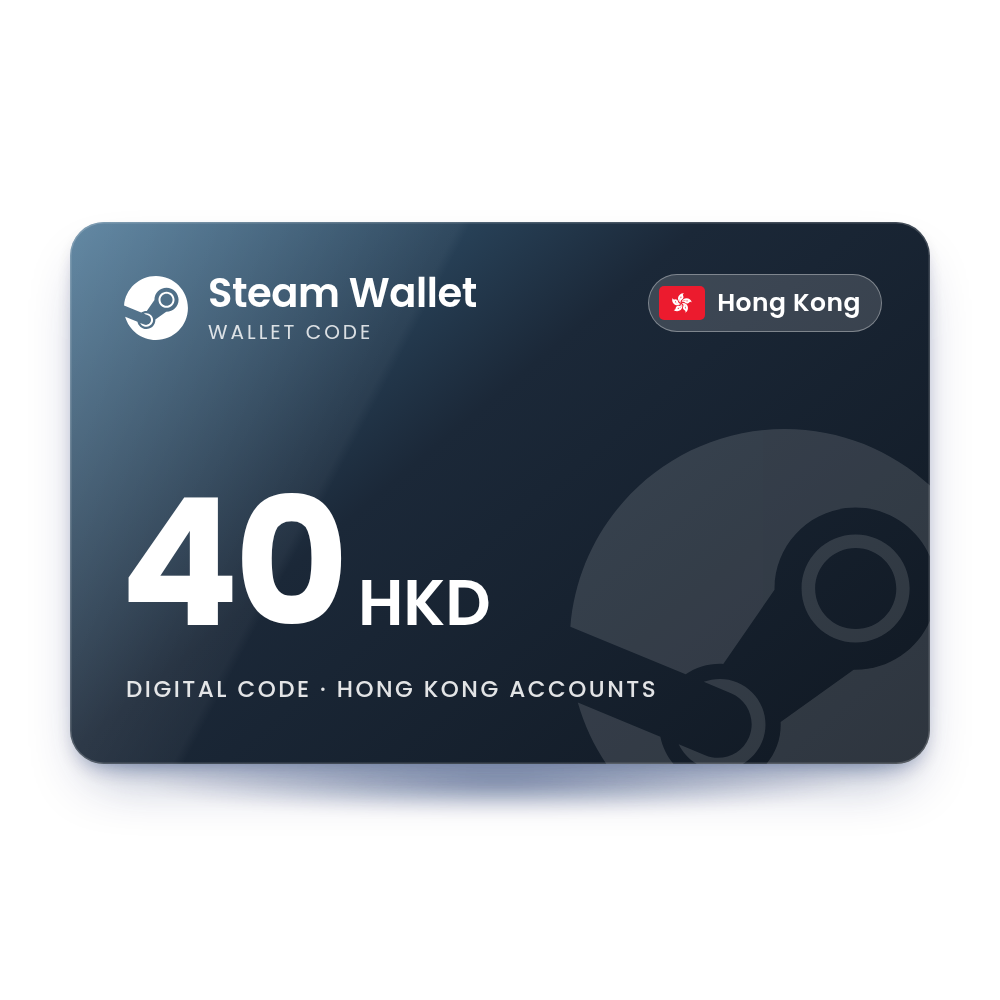 Steam Wallet Card 40 HKD (Hong Kong)