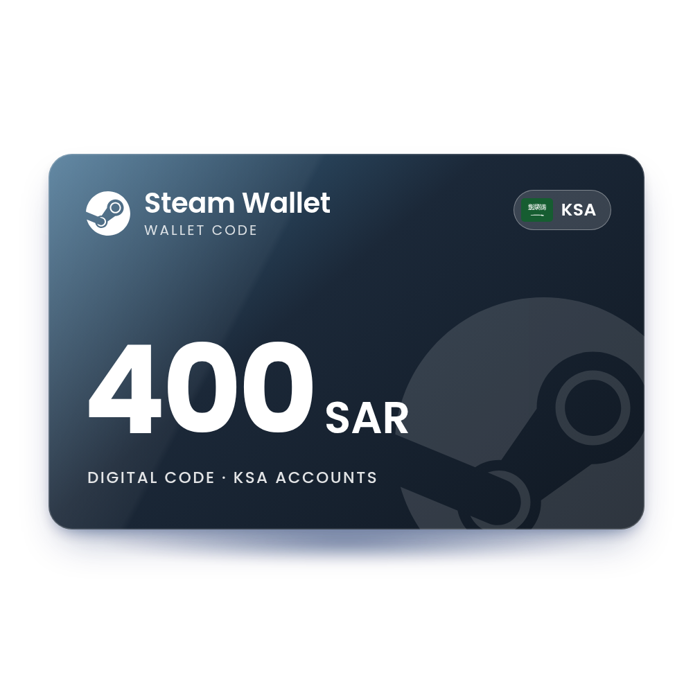 Steam Wallet Card 400 SAR (KSA)
