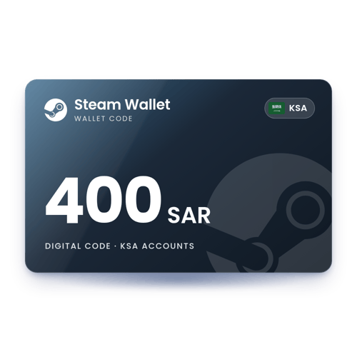 Steam Wallet 400 SAR - KSA Store