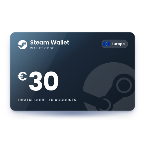 Steam Wallet €30 - Europe Store