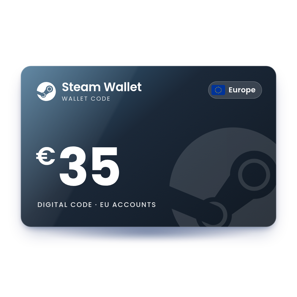 Steam Wallet Card 35 EUR (Europe)