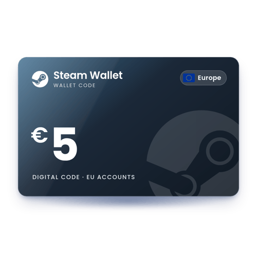 Steam Wallet €5 - Europe Store