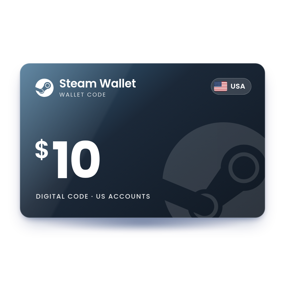 Steam Wallet Card 10 USD (USA)
