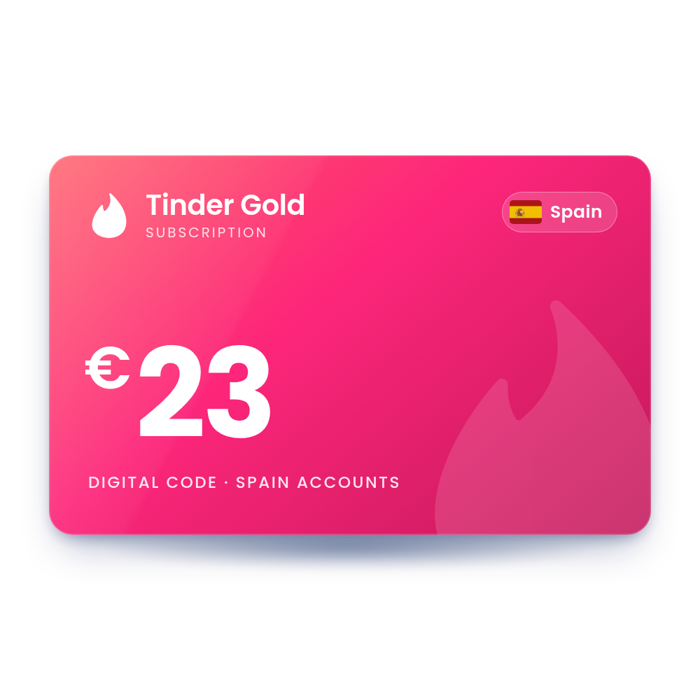 Tinder Gold 23 EUR (Spain)