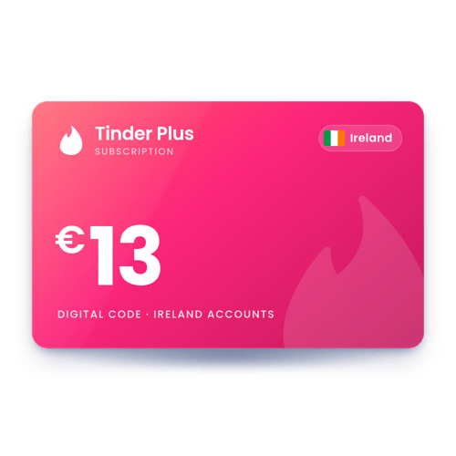 Tinder Plus €13 - Ireland Store