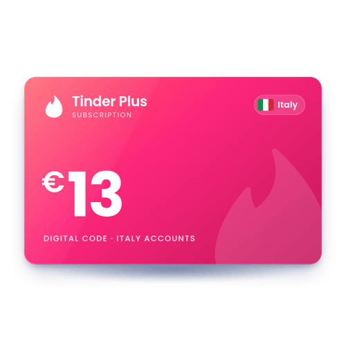 Tinder Plus €13 - Italy Store