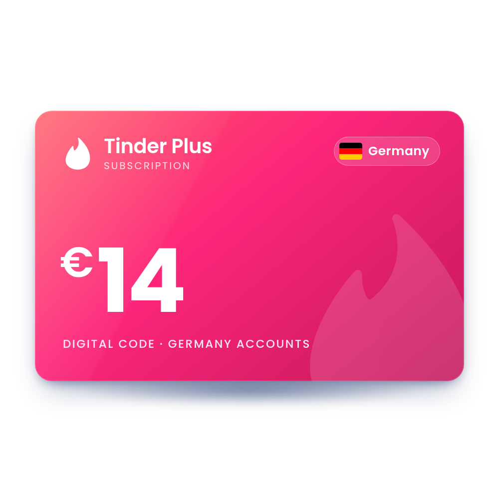 Tinder Plus 14 EUR (Germany)