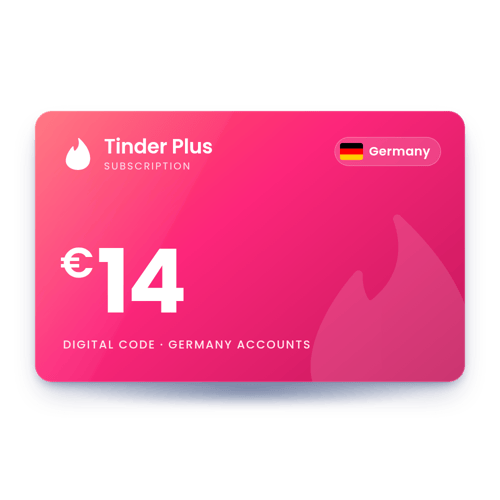 Tinder Plus €14 - Germany Store