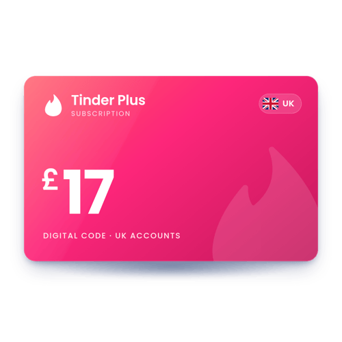 Tinder Plus £17 - UK Store