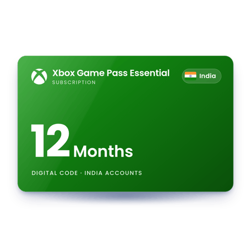 Xbox Game Pass Essential 12 Months - India Store
