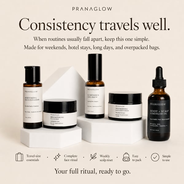 Travel Skincare & Scalp Care Set – TSA Friendly 6