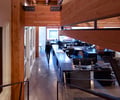 Preview of Architects Office - Image 0: Conference Room, Indoors, Meeting Room, Room, Building, Factory, concrete floor, steel table, structure wood, steel stair, wood ceiling, heavy timber, office, mezzanine, historic.