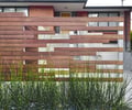 Preview of Arnstein Courtyard - Image 0: Bamboo, Flora, Plant, Building, Housing, ipe fence, concrete wall, screen, courtyard.