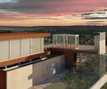 Preview of Casa Nueva - Image 2: Flora, Plant, Potted Plant, Backyard, Outdoors, Yard, Gazebo, Balcony, steep slope, concrete wall, corten steel, entry, courtyard, cantilever.