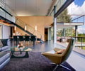Preview of Casper Residence - Image 3: Couch, House, Housing, Great room, Carpet, Indoor Outdoor, Glass, Window, Steel, Stair, Wood, Dining Table.