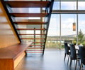 Preview of Casper Residence - Image 7: Wood, Dining Room, Interior Design, Indoor, Stair, Steel, Glass, Window, Window Wall, Dining Table.