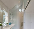 Preview of Dutch Light - Image 6: Bathroom, Sink, Subway Tile, Glass, Shower, Window, Porthole, Sliding Door, Wood, Historic.
