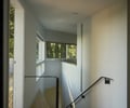 Preview of East Ford Residence - Image 6: Wood, Hall, Stair, Staircase, Glass, Window, Deck, Balcony, Door, Flora.