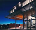 Preview of Eaton Residence - Image 12: Building, Outdoor, Courtyard, Structure steel, Concrete floor, Wood ceiling, Glass exterior, Cantilever, Color.