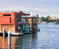 Preview of Floating Home - Image 3: Boat, Ferry, Vessel, Watercraft, Wood wall, Glass exterior, Structure steel, Color.