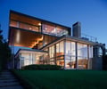 Preview of Graham Residence - Image 11: Building, House, Housing, Outdoor, Cantilever, Wood ceiling, Concrete wall, Lighting, Glass exterior, Structure steel.