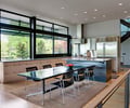Preview of Highland Residence - Image 0: Great room, Dining Table, Furniture, Table, Chair, Dining Room, Indoors, Room, Architecture, Building, Skylight, Window, Meeting Room, Apartment, Housing, Indoor, Glass exterior, Wood floor, Lighting.