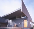 Preview of Kogan Residence - Image 1: Building, House, Housing, Villa, Cantilever, Stairs, Door, Window, Roof, deck, handrail, cantilever.