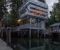 Preview of Lagerberg Mooring - Image 2: glass, railing, structure concrete, deck, cantilever, metal facade, stilted structure, waterfront, modern architecture, siding.