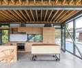 Preview of Lagerberg Mooring - Image 12: kitchen, structure wood, concrete floor, concrete wall, deck, railing, color, bridge.