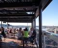Preview of Mbar - Image 14: Cafe, Bbq, Steel, Structure Steel, Pergola, Wood, Concrete, Glass, Bar, Rooftop, Restaurant.