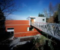 Preview of Mile Post 9 - Image 2: Building, High Rise, house, courtyard, bridge, wood door, entry.