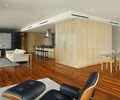 Preview of Millennium Tower Condo - Image 13: Dining Table, Furniture, Table, Hardwood, Wood, Chair, Door, Sliding Door, supply, open plan.