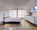 Preview of Open House - Image 2: Furniture, Sideboard, Bed, Bedroom, Indoors, Interior Design, Room, cabinet, concrete, curtain, lighting.
