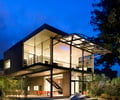 Preview of Open House - Image 20: steel frame, House, concrete paver, landscape, patio, deck, steel railing, structure steel, bamboo, outdoor eating.